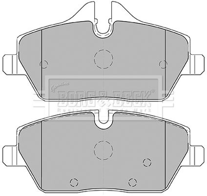 BORG & BECK Комплект тормозных колодок, дисковый тормоз BBP2446